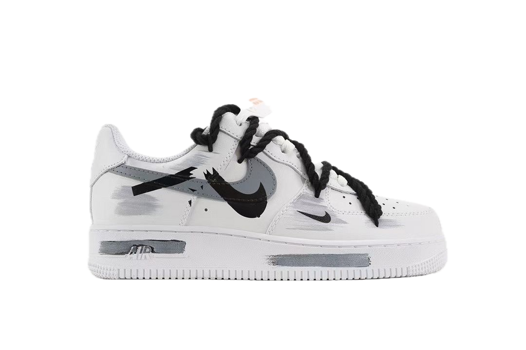 Nike Air Force 1 Low Utility – White/Black Rope Lace Edition