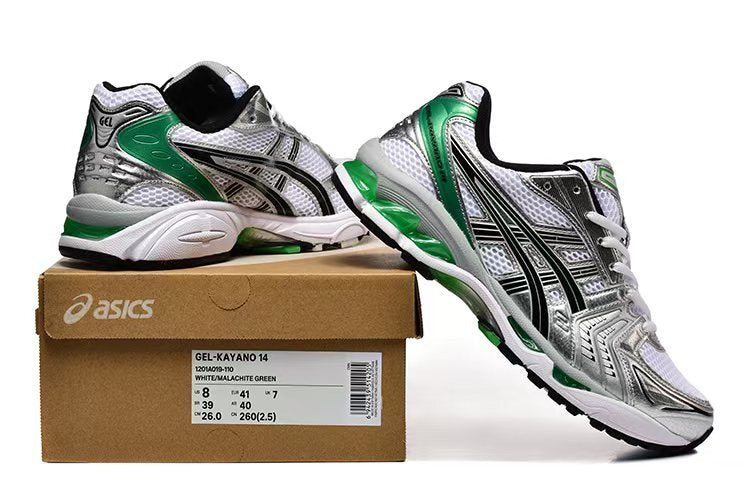 ASICS Gel Kayano 14 'White/Metallic Silver - Green Accent'