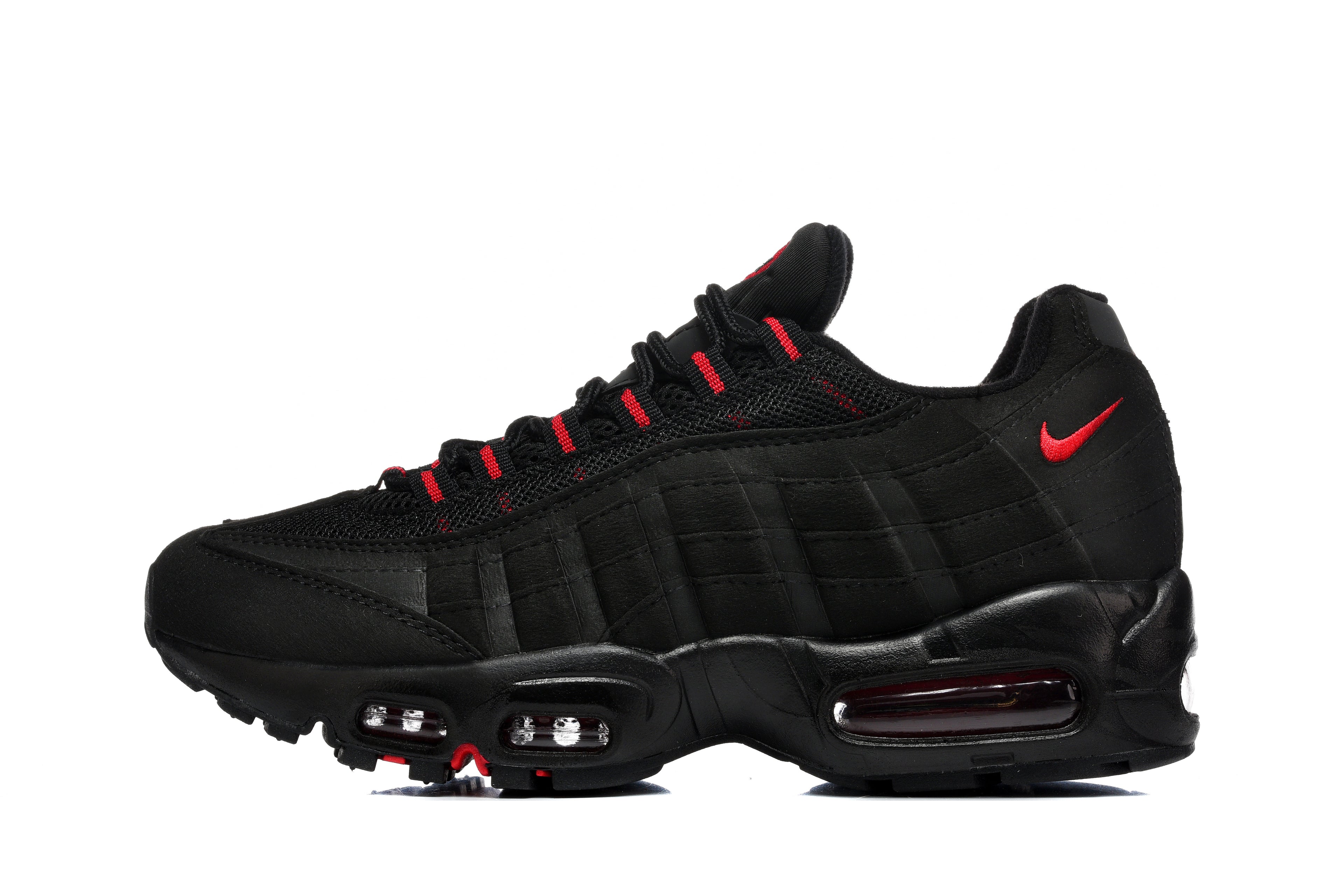 Nike Air Max 95 – Triple Black with Red Accents