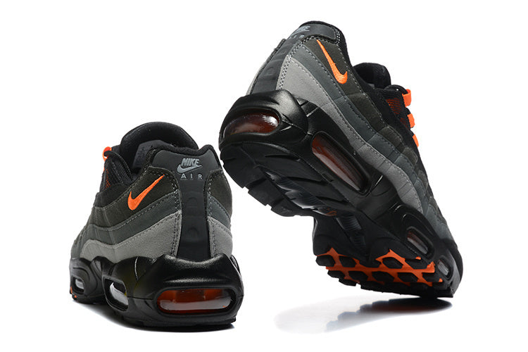 Nike Air Max 95 – Black / Dark Grey with Orange Accents