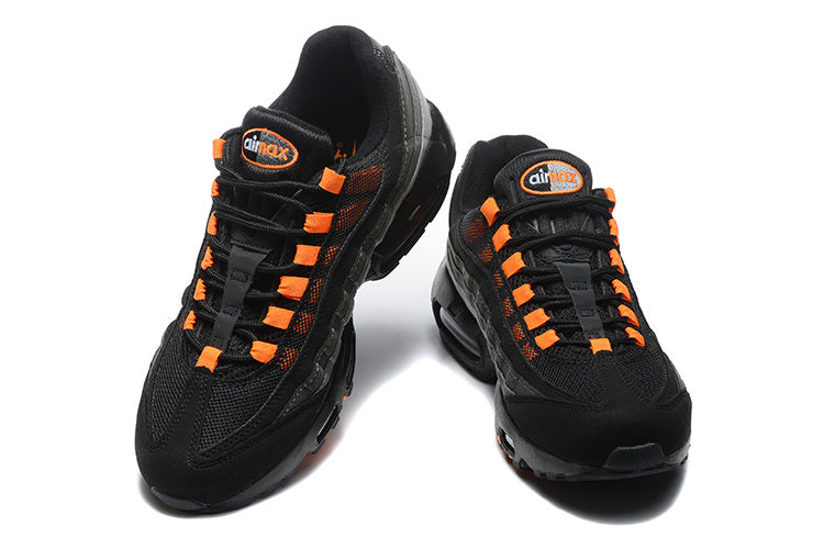 Nike Air Max 95 – Black / Dark Grey with Orange Accents