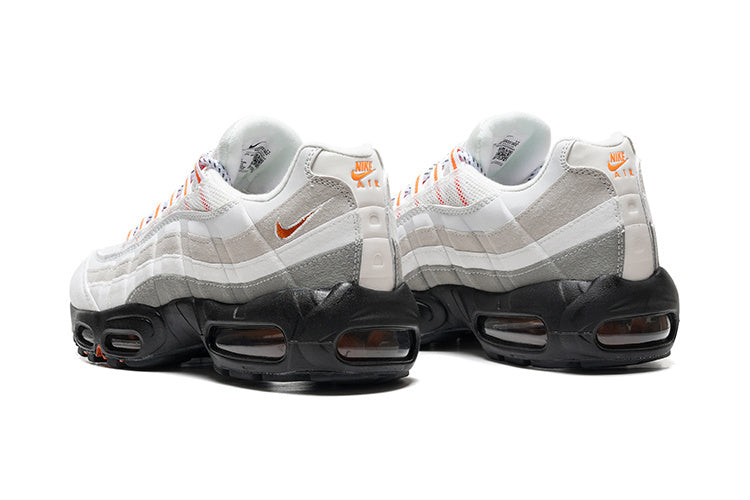 Nike Air Max 95 – White / Grey with Orange Accents