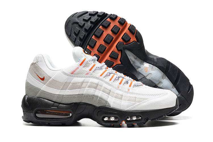 Nike Air Max 95 – White / Grey with Orange Accents