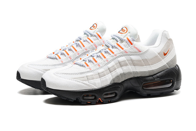 Nike Air Max 95 – White / Grey with Orange Accents
