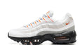 Nike Air Max 95 – White / Grey with Orange Accents
