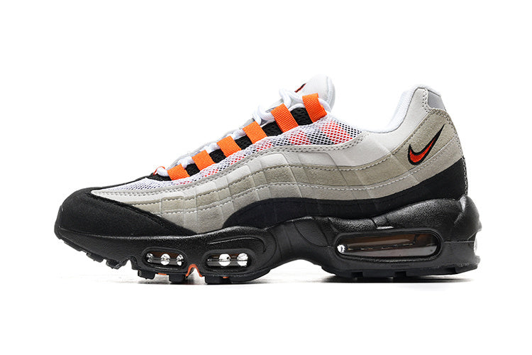 Nike Air Max 95 – Grey / Black with Neon Orange Accents