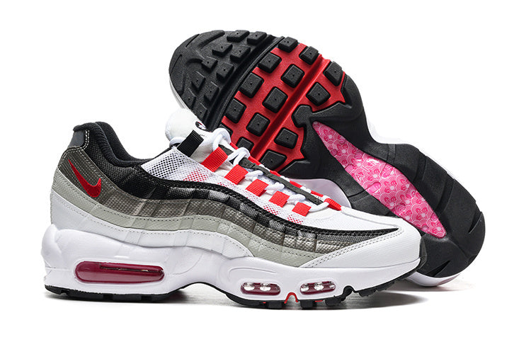 Nike Air Max 95 – White / Grey with Red Accents