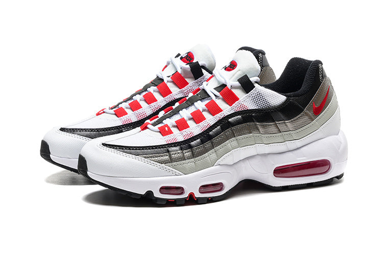 Nike Air Max 95 – White / Grey with Red Accents