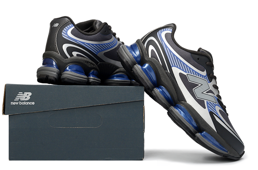 New Balance 2000 – Black / Silver / Blue Cushion-Pod Runner