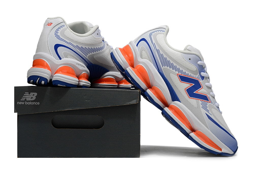 New Balance 2000 – White / Royal Blue / Orange Cushion-Pod Runner
