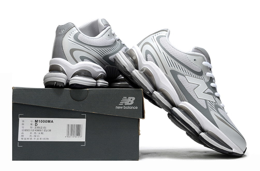 New Balance 2000 – Cool Grey / White Cushion-Pod Runner
