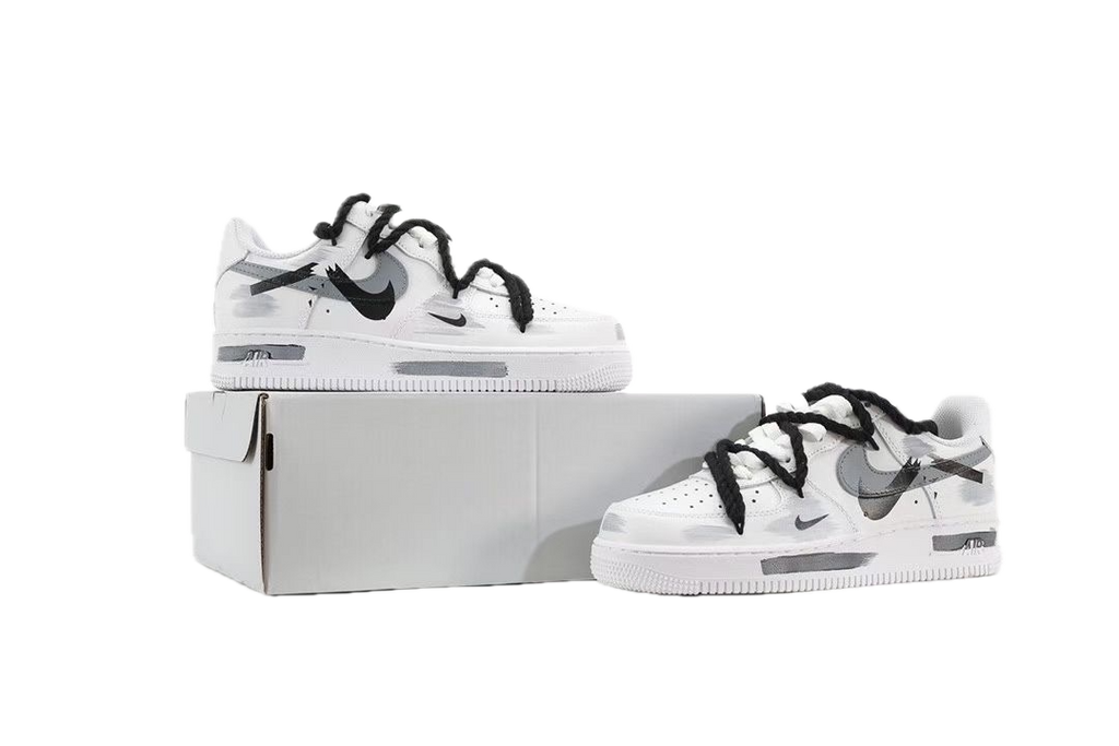 Nike Air Force 1 Low Utility – White/Black Rope Lace Edition