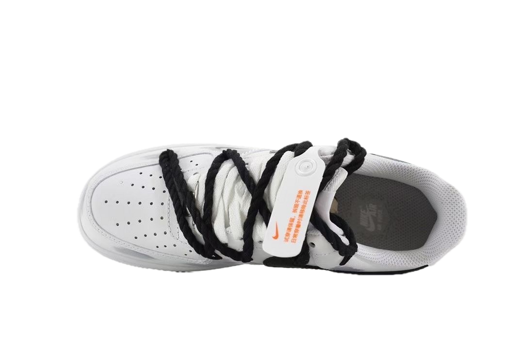 Nike Air Force 1 Low Utility – White/Black Rope Lace Edition